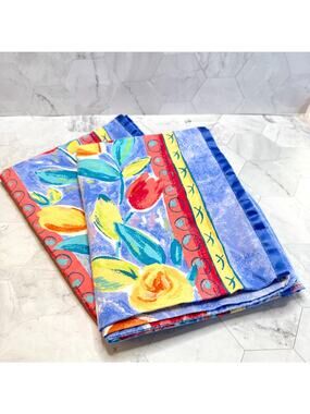 Vintage Eileen West Pillow Cases Tulip Floral 100% Cotton Standard Y2K 90s EUC